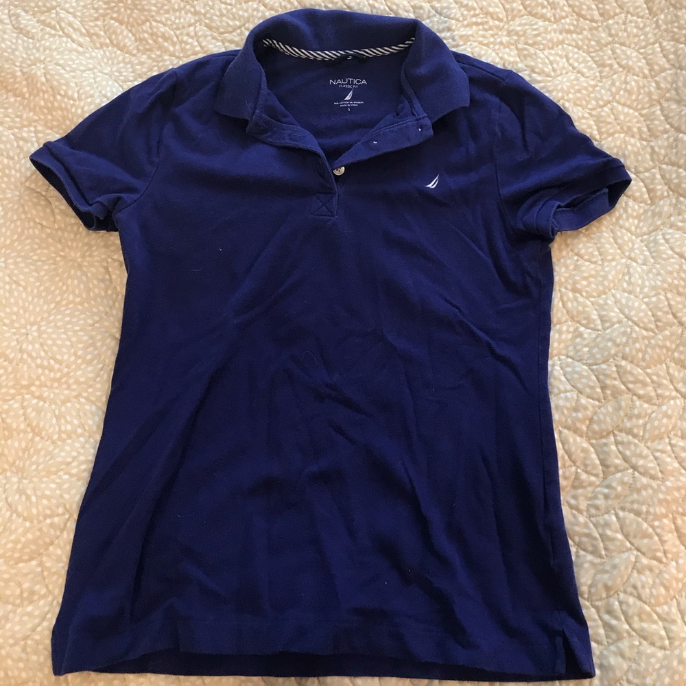 Nautica Blue Polo Shirt Sz S 👕